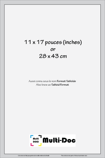 Image de Impression Format Tabloide (11" x 17")